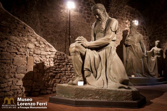 Particolare Presepe Monumentale Museo Lorenzo Ferri Cave